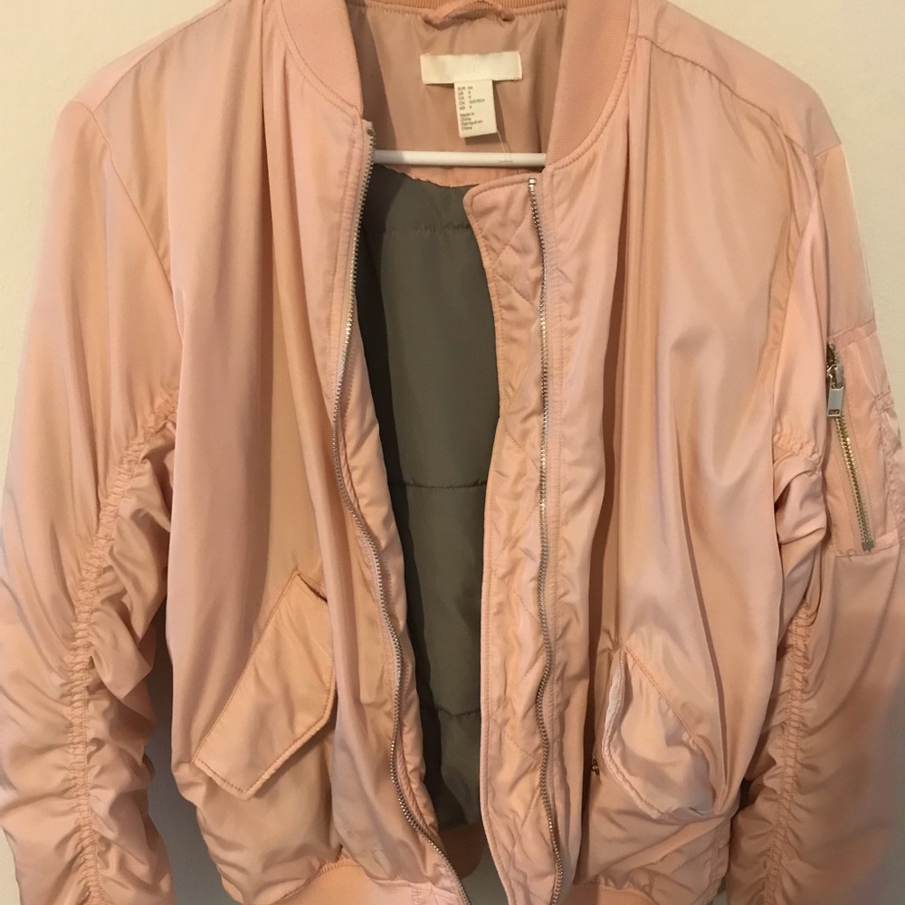 H&M Pink bomber jacket